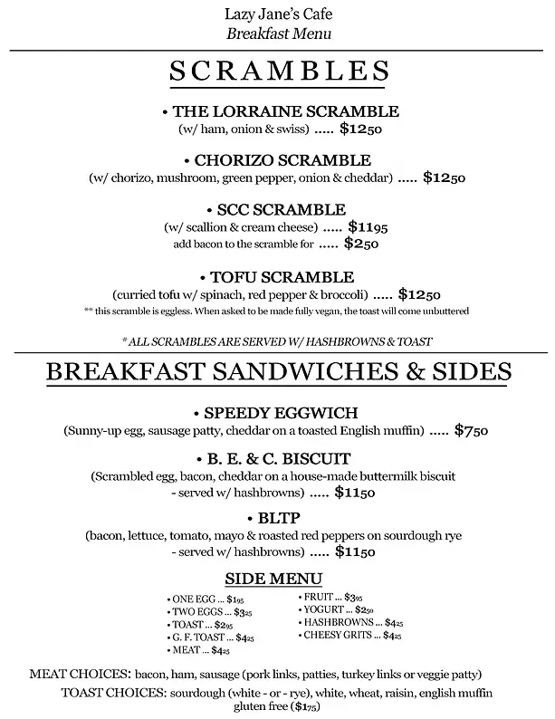 Lazy Jane's Cafe and Bakery in Madison, WI