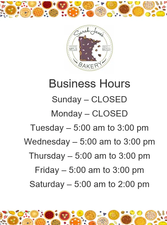 Sarah Jane's Bakery in Minneapolis, MN