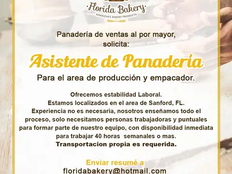 Central Florida Bakery in Sanford, FL