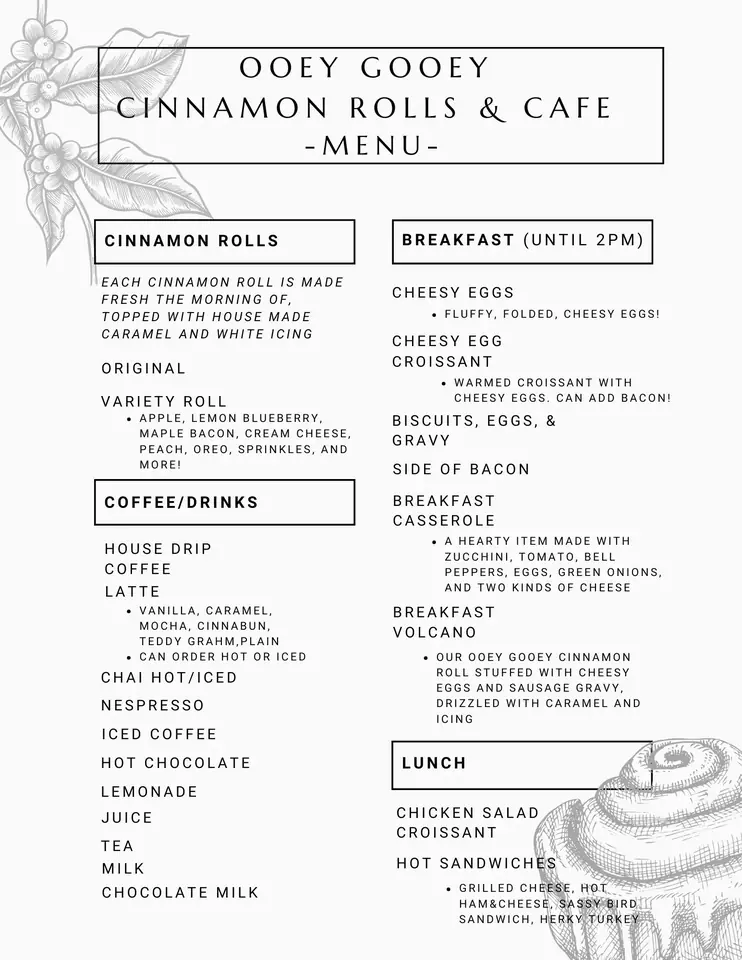 Ooey Gooey Cinnamon Rolls and Cafe in Nashville, IN
