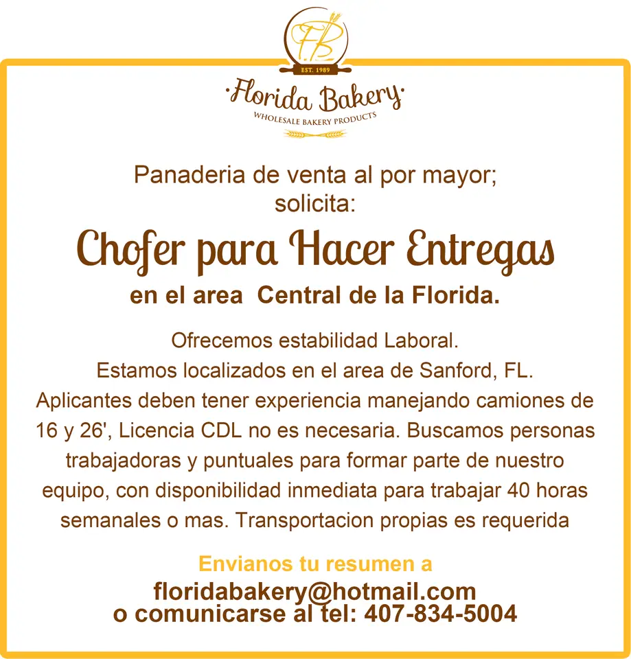 Central Florida Bakery in Sanford, FL