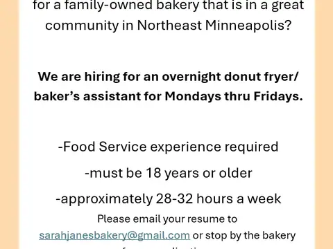 Sarah Jane's Bakery in Minneapolis, MN