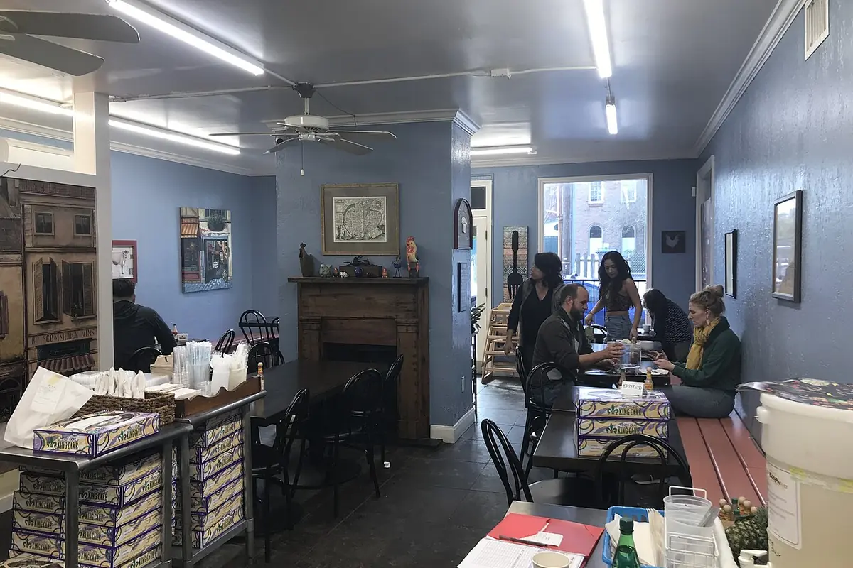 Tartine New Orleans - Bakery cafe - interior, 11 January 2024 - Seating — illustrative photo