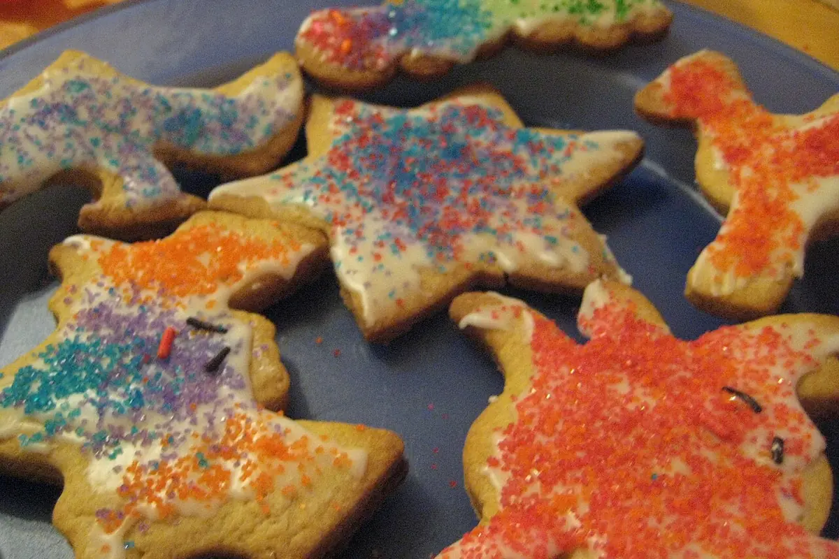 Decorated sugar cookies, December 2009 — illustrative photo